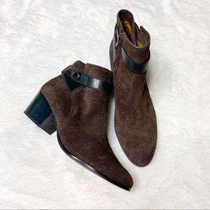 NWOB! Coach Brown Suede Patricia Ankle Booties